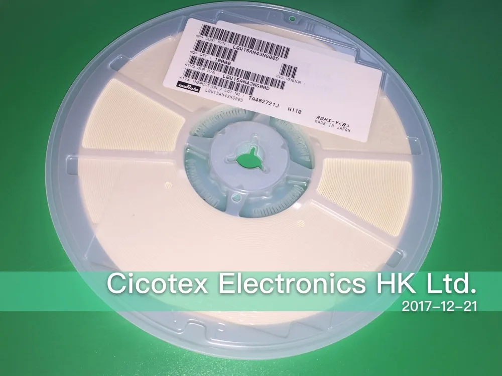 

100 шт./лот LQW15AN43NG00D SMD0402 фиксированный IND 43NH 250MA 700 MOHM