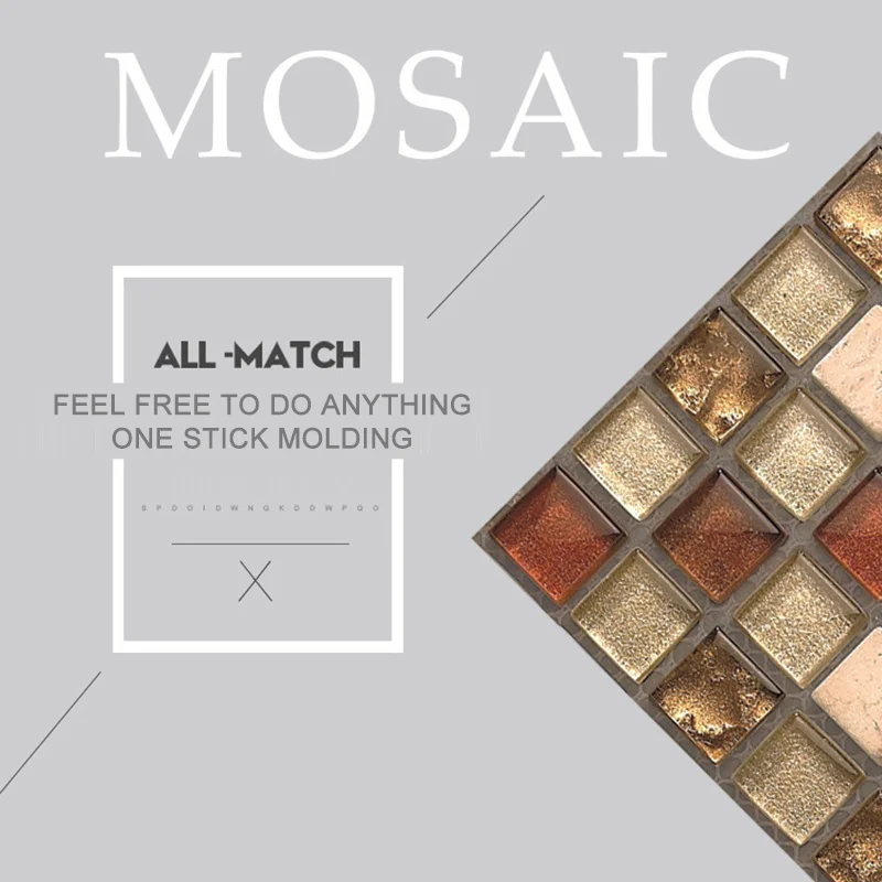 Новинка 2019 20 шт. мраморных наклеек самоклеящаяся плитка наклейка на стену сделай