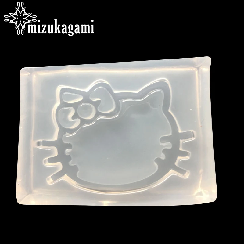 1pcs UV Resin Jewelry Liquid Silicone Lovely Cartoon Cat Charms Pendant Molds For DIY Intersperse Decorate Making Jewelry