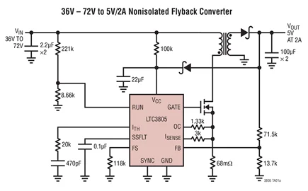 LTC3805EMSE LTC3805IMSE LTC3805HMSE LTC3805MPMSE LTC3805 - Adjustable Frequency Current Mode Flyback DC/DC Controller | Электроника