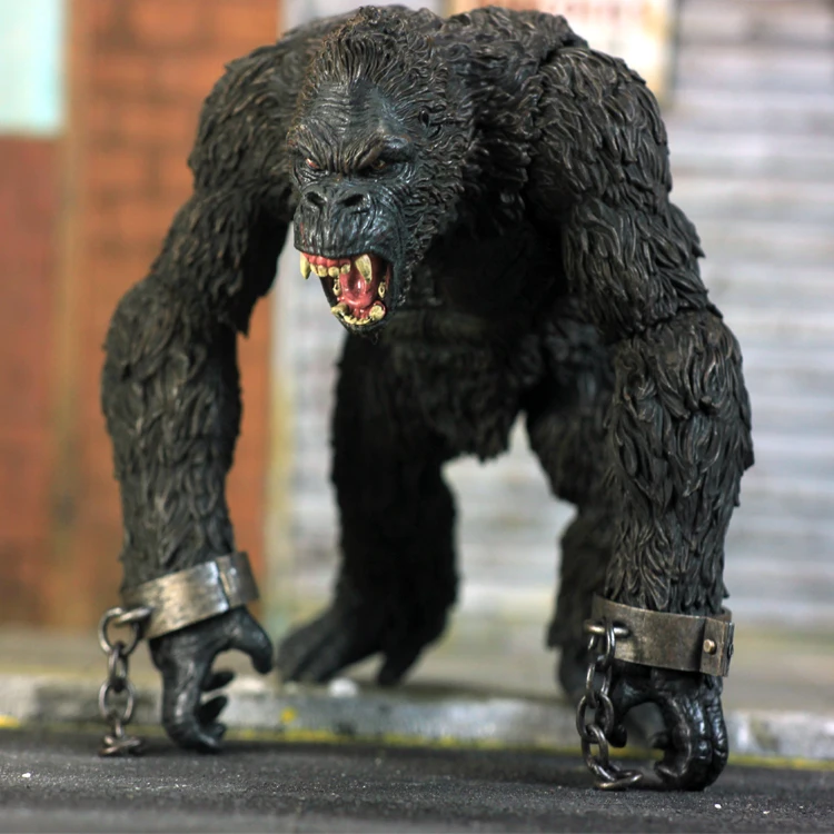 Мультипликационный персонаж из фильма игрушки MEZCO Kong: Череп остров Kingkong 8 дюймов подвижная фигурка модель