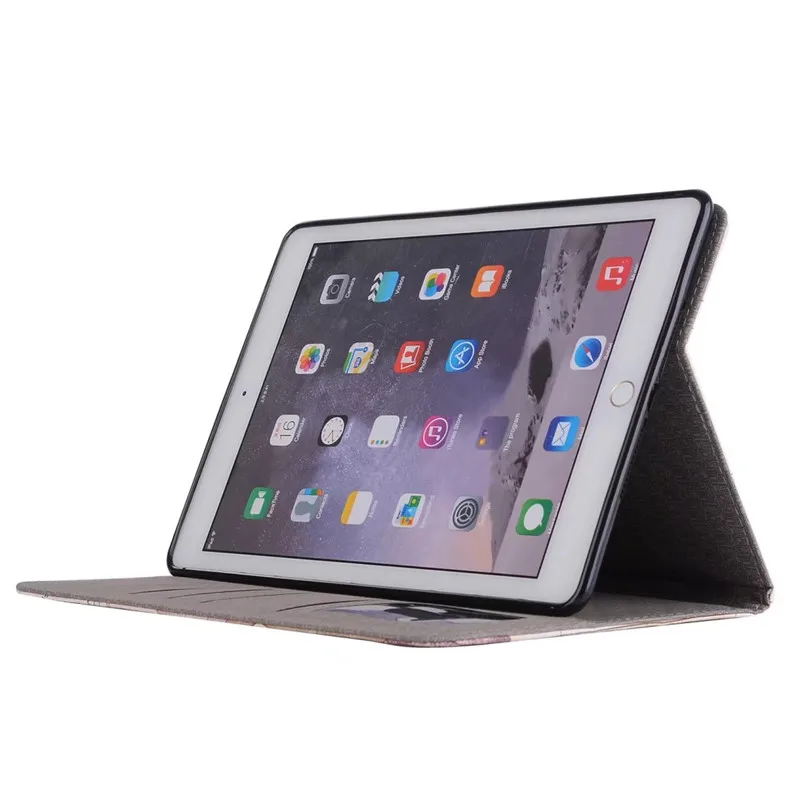 Для Apple iPad 9 7 2017 чехол из искусственной кожи карта смарт планшет для 5 6 с