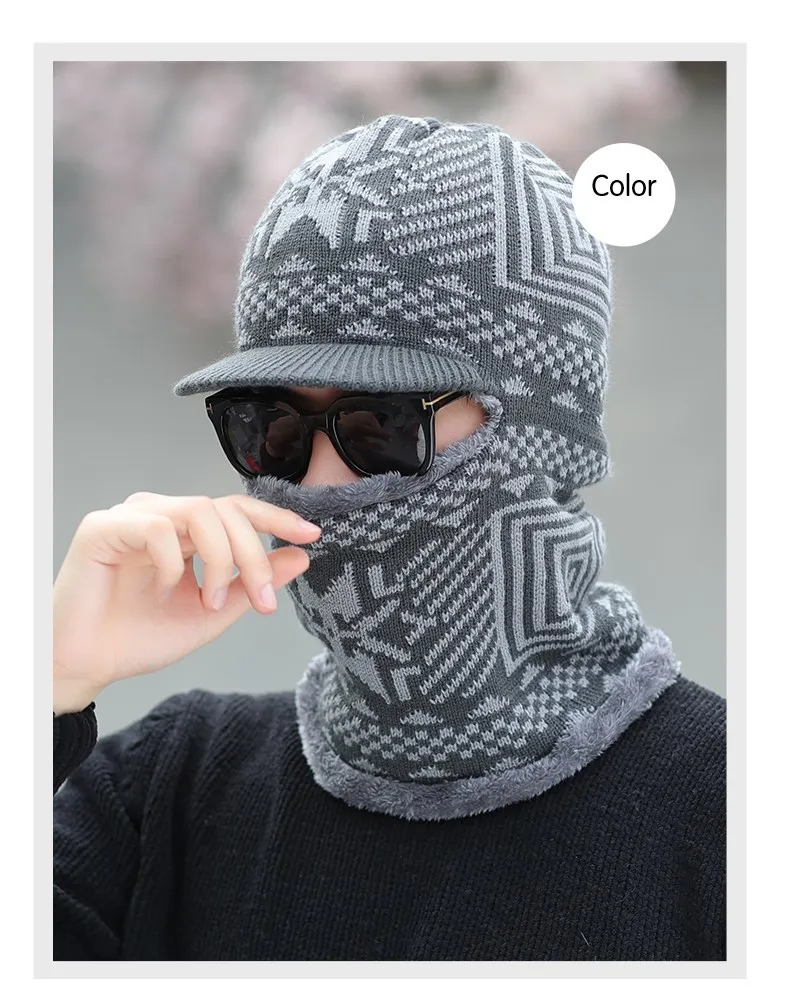 Хлопковый шарф шапки зимние шапки Skullies Beanies шапка зимние шапочки для мужчин и женщин Балаклава маска Gorras Bonnet вязаная шапка