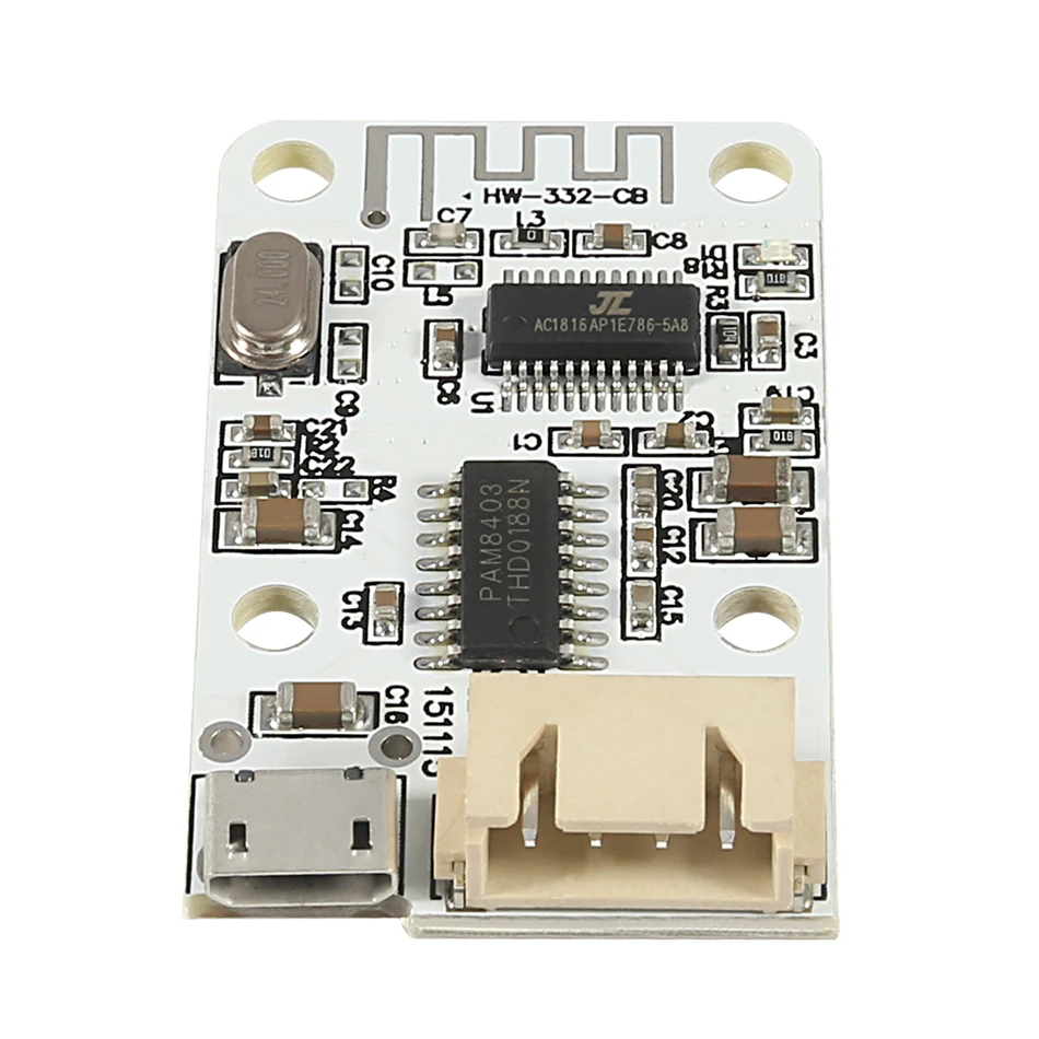 Беспроводной цифровой мини усилитель Bluetooth модуль для динамика 3 Вт * 2 DC 5 в Micro USB