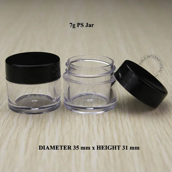 Пустые Косметические Баночки 100 х 7 г маленькая пластиковая баночка с крышкой