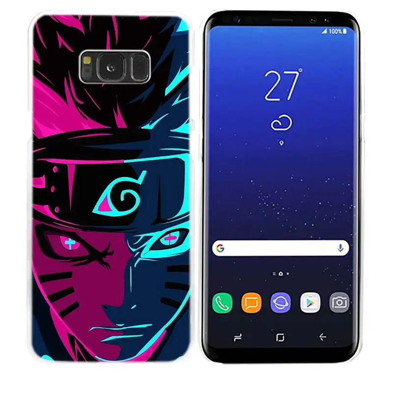01 Наруто Какаши чехол для телефона samsung Galaxy M20 M10 S10 S9 S8 Plus S7 S6 Edge Note 8 9 Жесткий пластиковый Чехол - Цвет: 01