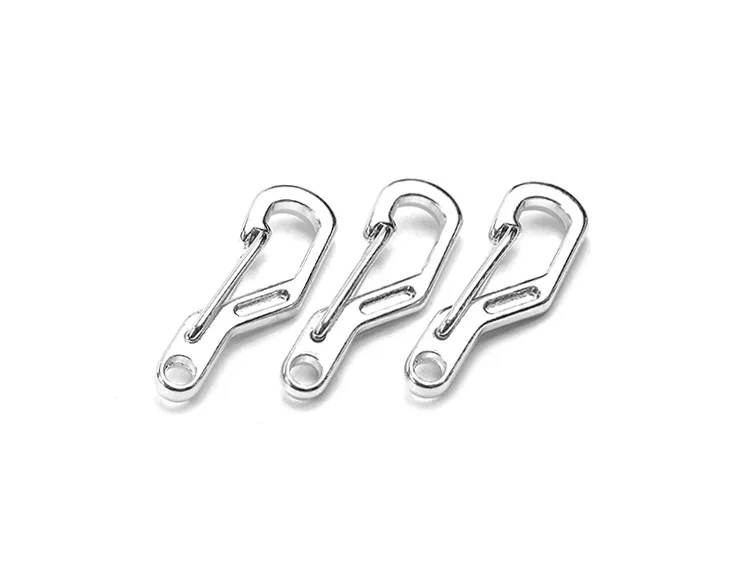Simple Mini D-type hanging buckle key chain quick hook carabiner EDC portable tool | Спорт и развлечения