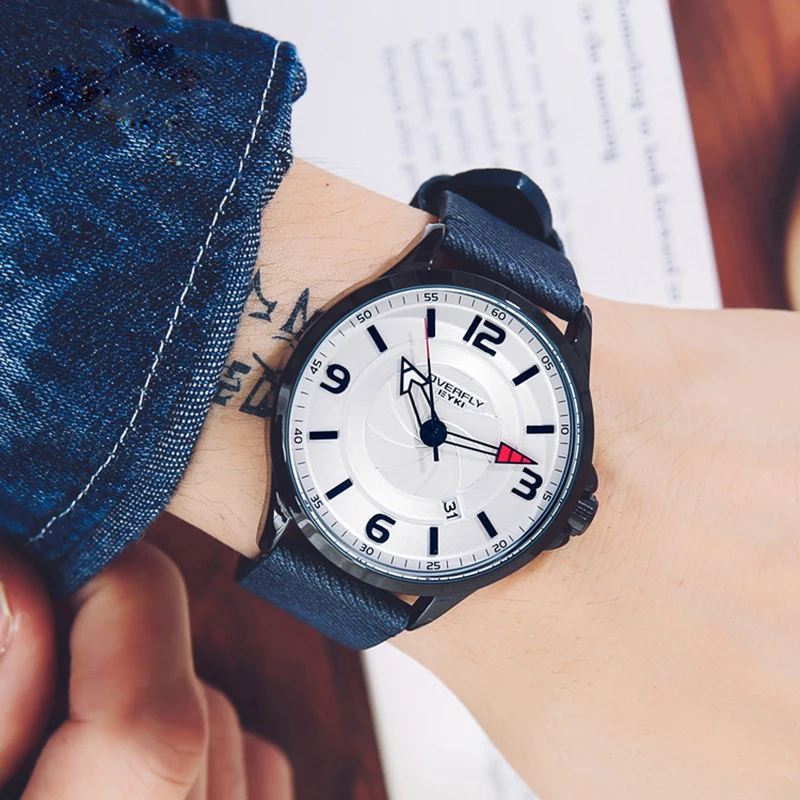 Часы наручные EYKI мужские в стиле милитари Брендовые спортивные светящиеся с