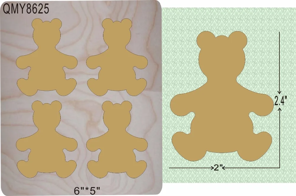 Деревянная форма медведя совместима с большинством ведущих машин толщина формы: