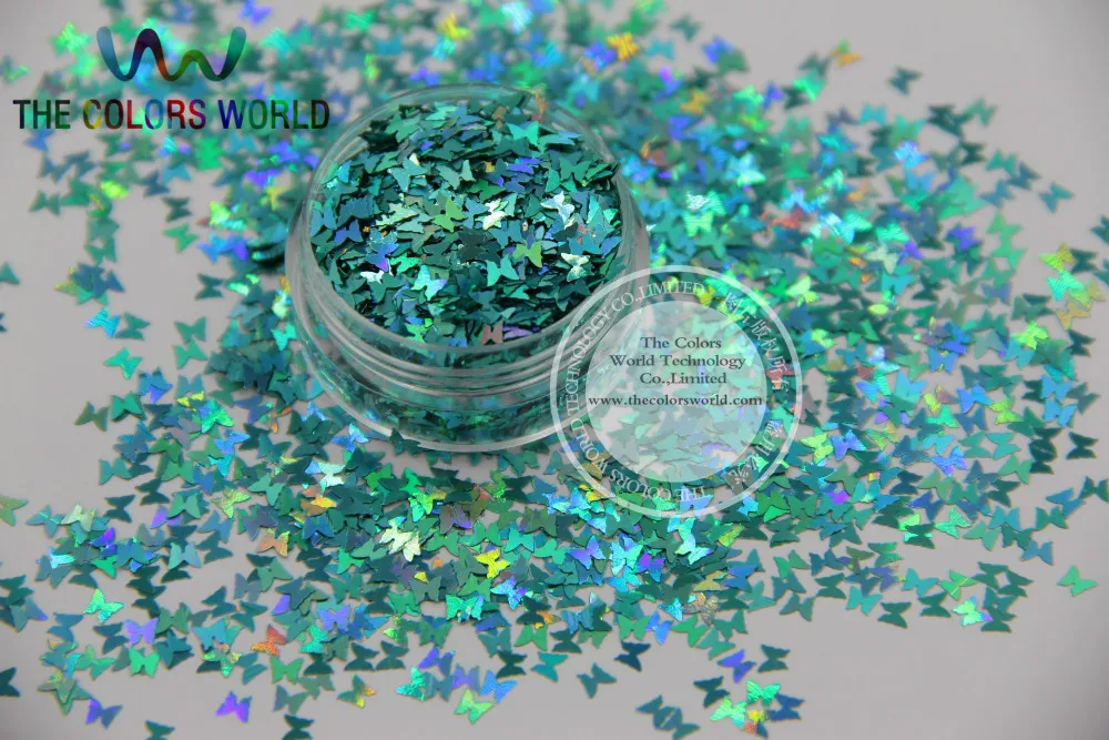 12 голографических пайеток в форме бабочки для украшения ногтей и других искусств