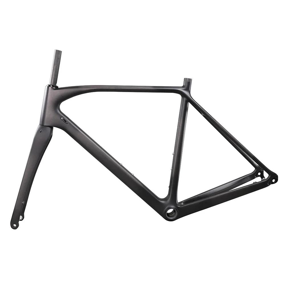 

ICAN carbon flat mount disc brake frame cyclocross all internal cable route di2 carbon CX frameset 142*12 or 135*10mm rear space