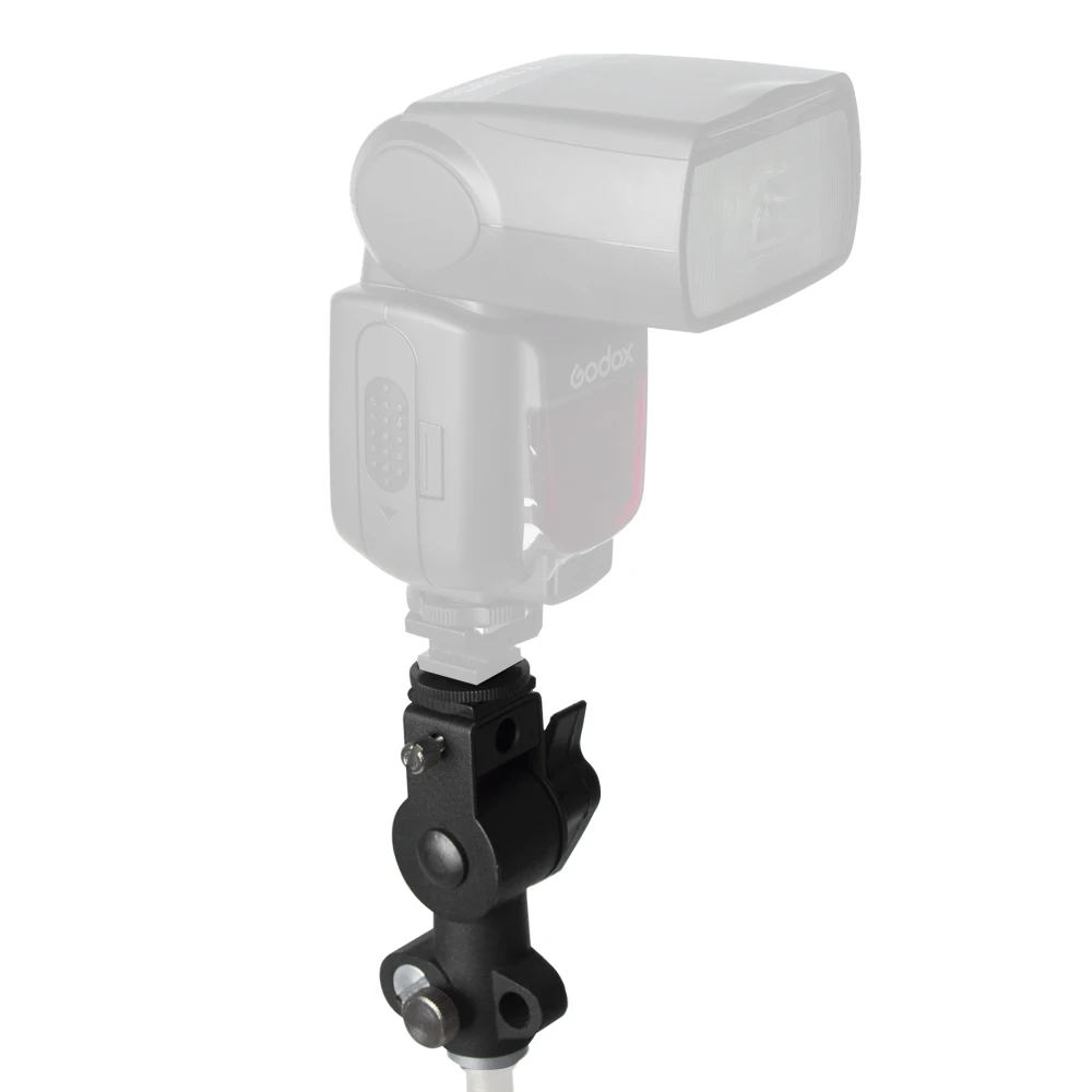 Metal Camera D Type Flash Shoe Umbrella Holder Mount Light Stand Bracket Swivel for Speedlite | Электроника