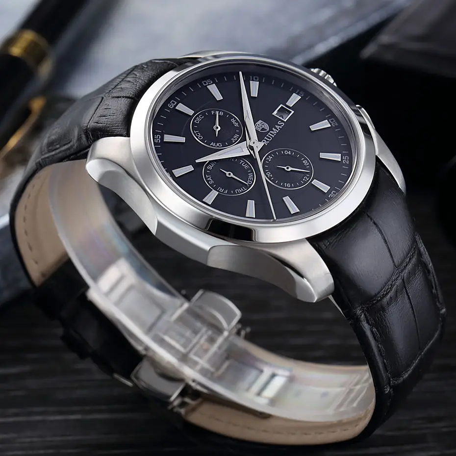 Мужские деловые автоматические механические часы Reloj Hombre 2021 классические