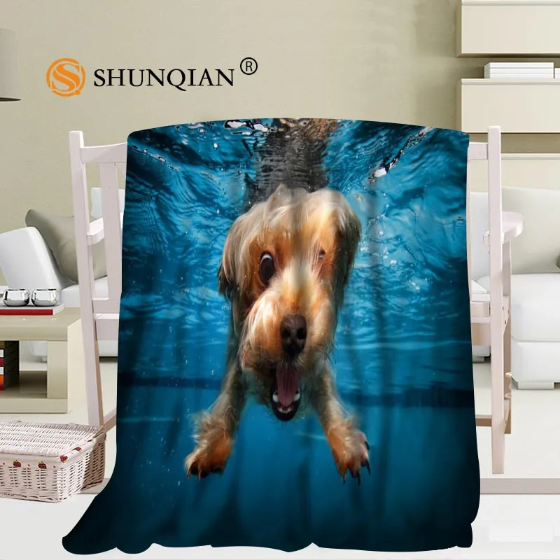 Custom большой размер довольно милые собаки одеяло s для кроватей Falafel теплый зимний