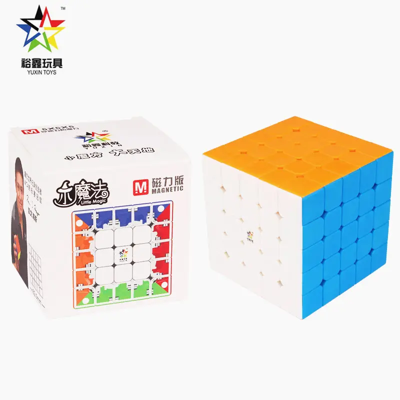 Yuxin Little Magic 5x5x5 м Магнитный скоростной куб профессиональные магниты 5x5 головоломка
