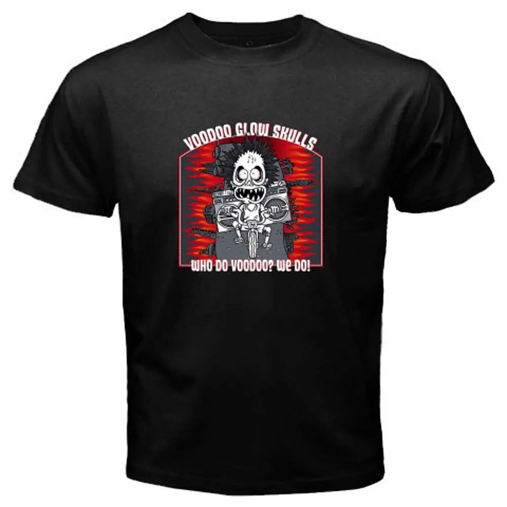 Новый Вуду Glow Skulls кто Вуду? Мы делаем! Для мужчин черный футболка Размеры S-3XL 2018