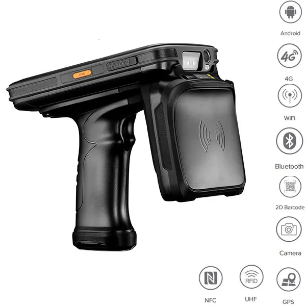 IssyzonePOS прочный КПК ручной Android POS терминал ZebraSE4710 сканер штрих-кода 2D NFC 4G устройство сбора данных через WIFI UHF RFID Считыватель - Цвет: 2D UHF
