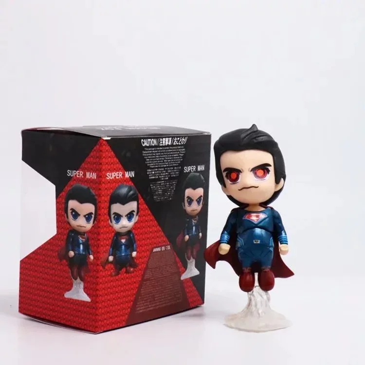 Justice league DC Super Hero Superman Cute Kawaii Q version figure Toys Man 10cm | Игрушки и хобби