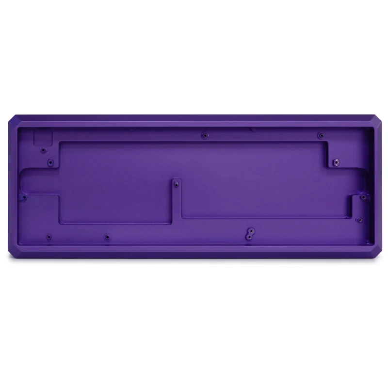 Purple Alu Wired PCB Алмазный 61 64 комплект CNC анодированный алюминий чехол PC чехол плита горячая замена GK61 PCB стабилизаторы GK61 Bluetooth - Цвет: Purple Alu Wired PCB