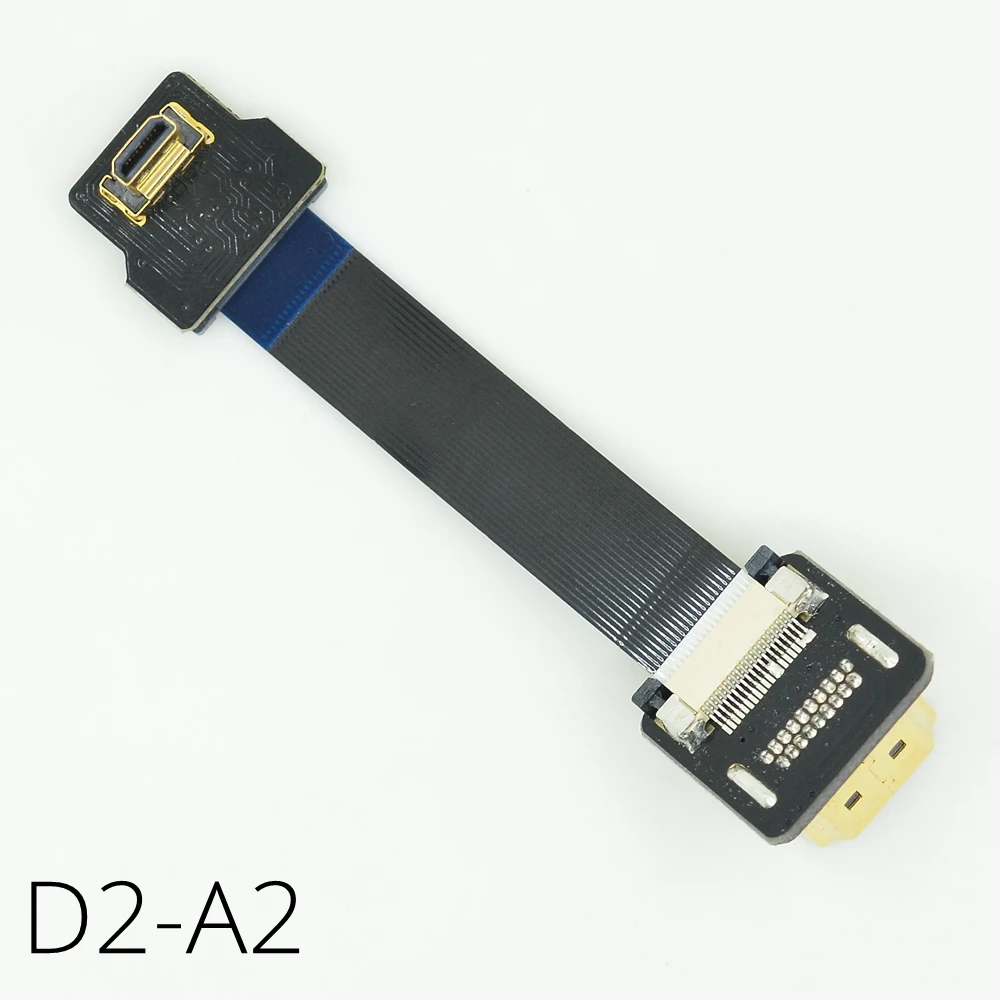 Микро HDMI FPV кабель FPC вверх Угловой Micro D Тип к стандарту риббо для Бесщеточный