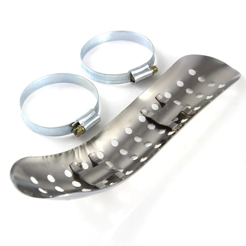 Выхлопной тепловой экран для мотоцикла хромированная стальная тепловая защита