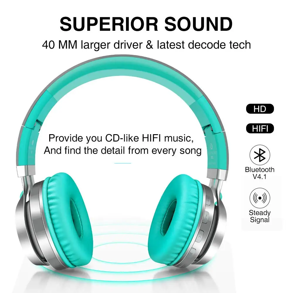 Беспроводные наушники Романтические Светодиодные HiFi стерео Bluetooth с микрофоном