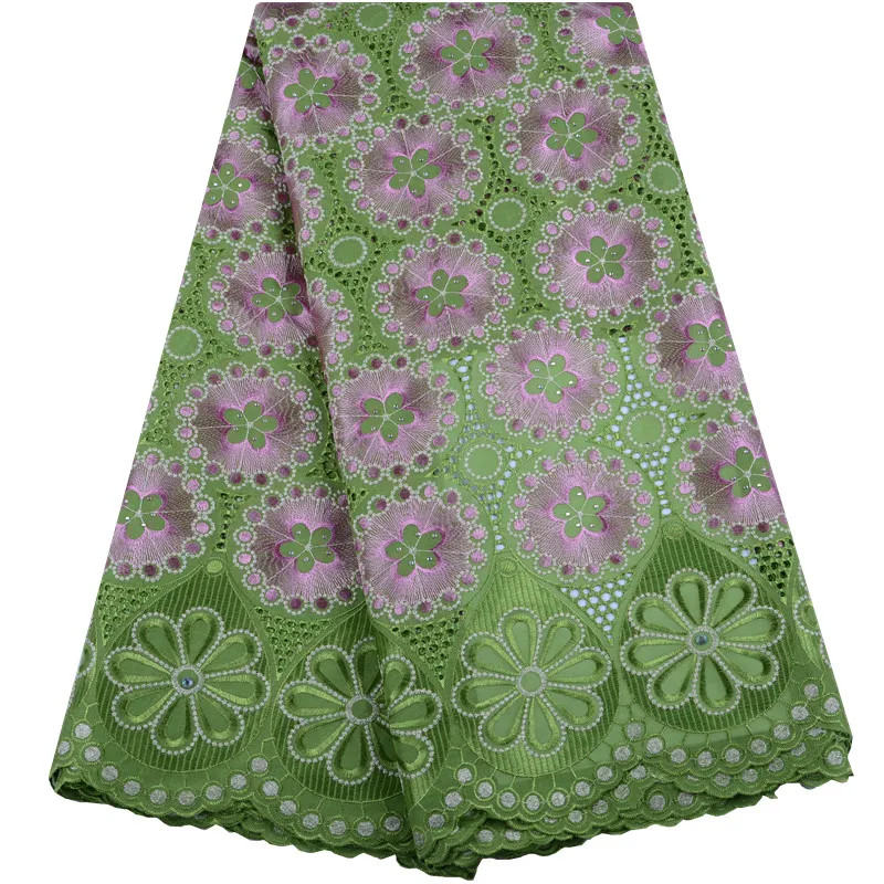 Latest High Quality Swiss Voile Lace In Switzerland African Dry Cotton Fabric With Stones For Woman Dress Y1467 | Дом и сад