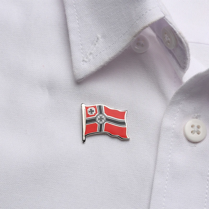 WW2 WW1 немецкая Империя флаг булавка Крест Эмаль значок броши