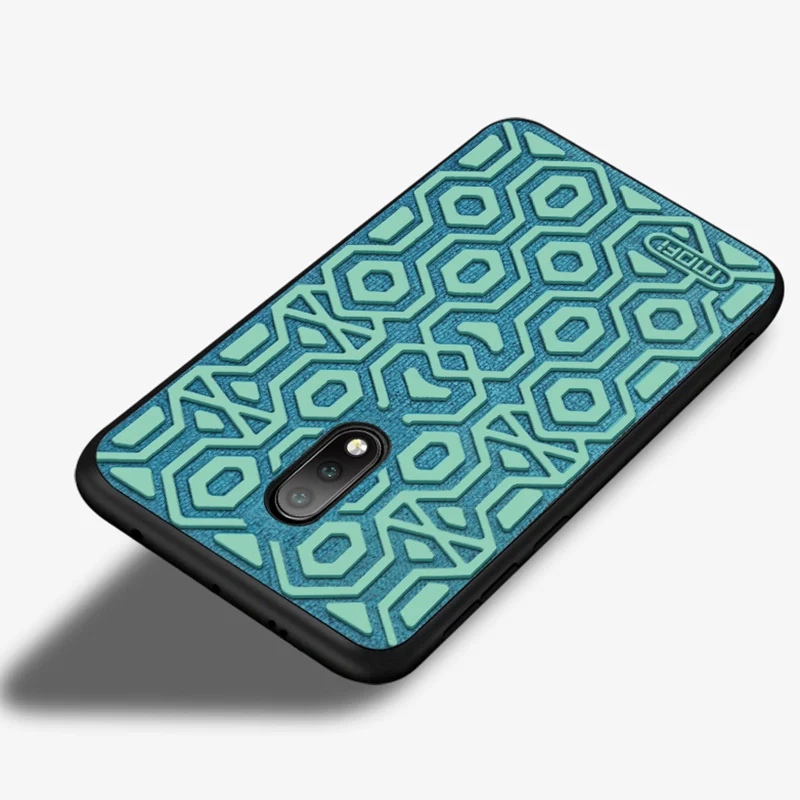 green Для oneplus 7 чехол силиконовый нескользящий задняя крышка MOFi один плюс 7 pro противоударный матовый чехол 1+ 7 capas чехол s - Цвет: green