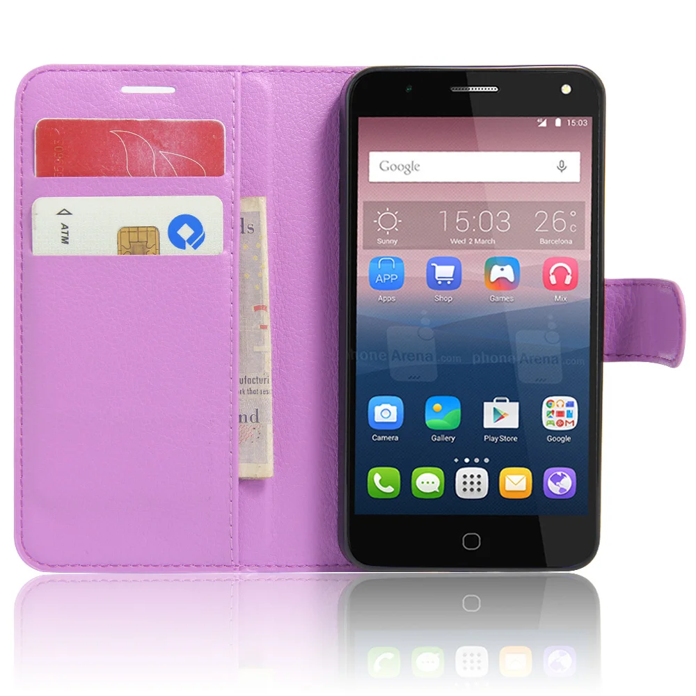 Роскошный силиконовый чехол для телефона Carcasa ETUI Alcatel POP 4 5051D откидной Чехол