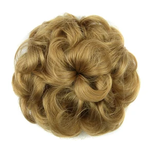 Soowee 8 цветов в форме цветка синтетические волосы кудрявые волосы шиньон резинка для волос пучок пончик волосы ролик шиньон для женщин