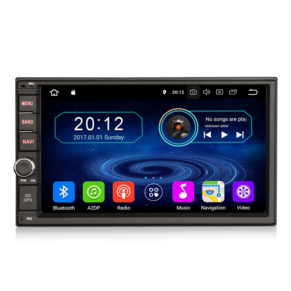 2 Гб ОЗУ четырёхъядерный Android 8 1 универсальный мультимедийный DVD плеер 2din с радио и