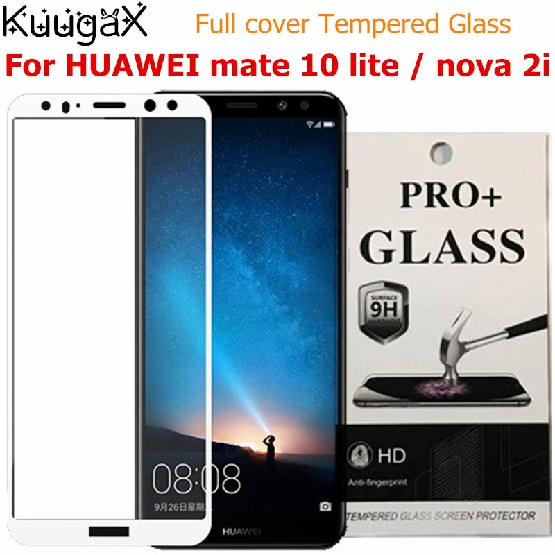 Для HUAWEI mate 10 lite nova 2i полное покрытие закаленное стекло экран защитный 9H чехол для