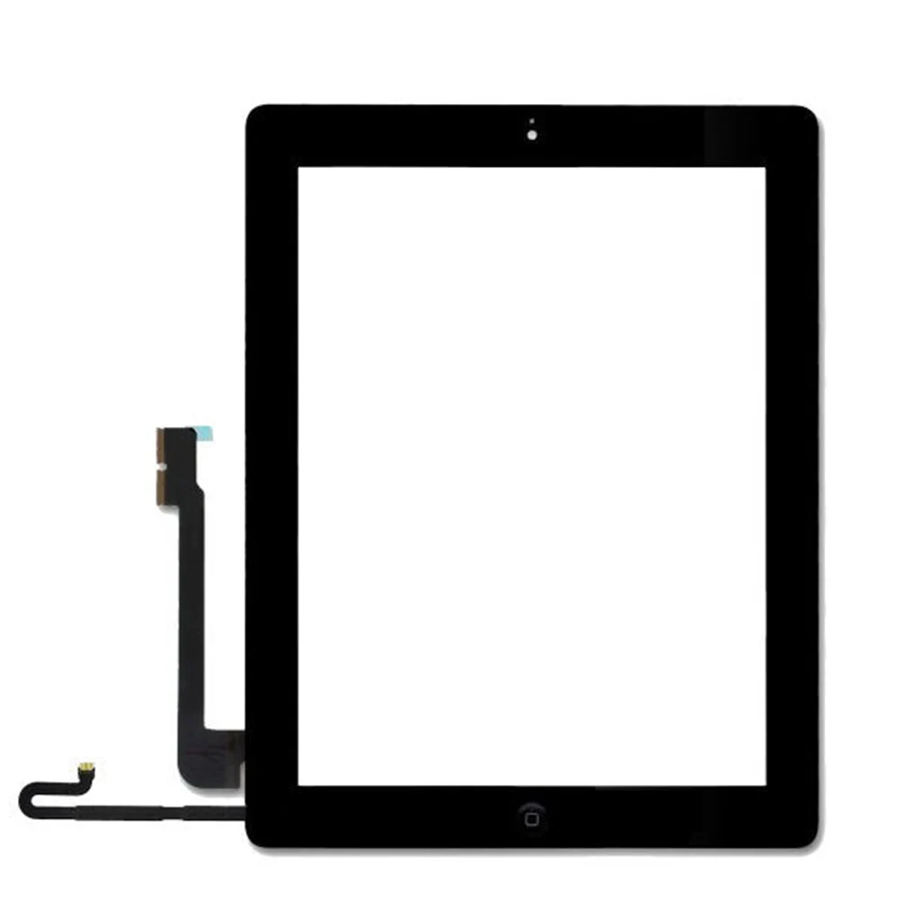 9.7 ''Белый &amp Черный Для iPad 3 4 iPad3 iPad4 Tablet Pc Сенсорный Экран Digitizer Стекло Замена