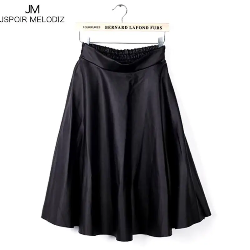 Модные Дамские туфли из PU искусственной кожи юбка 2017 Мода Extender Высокая Талия