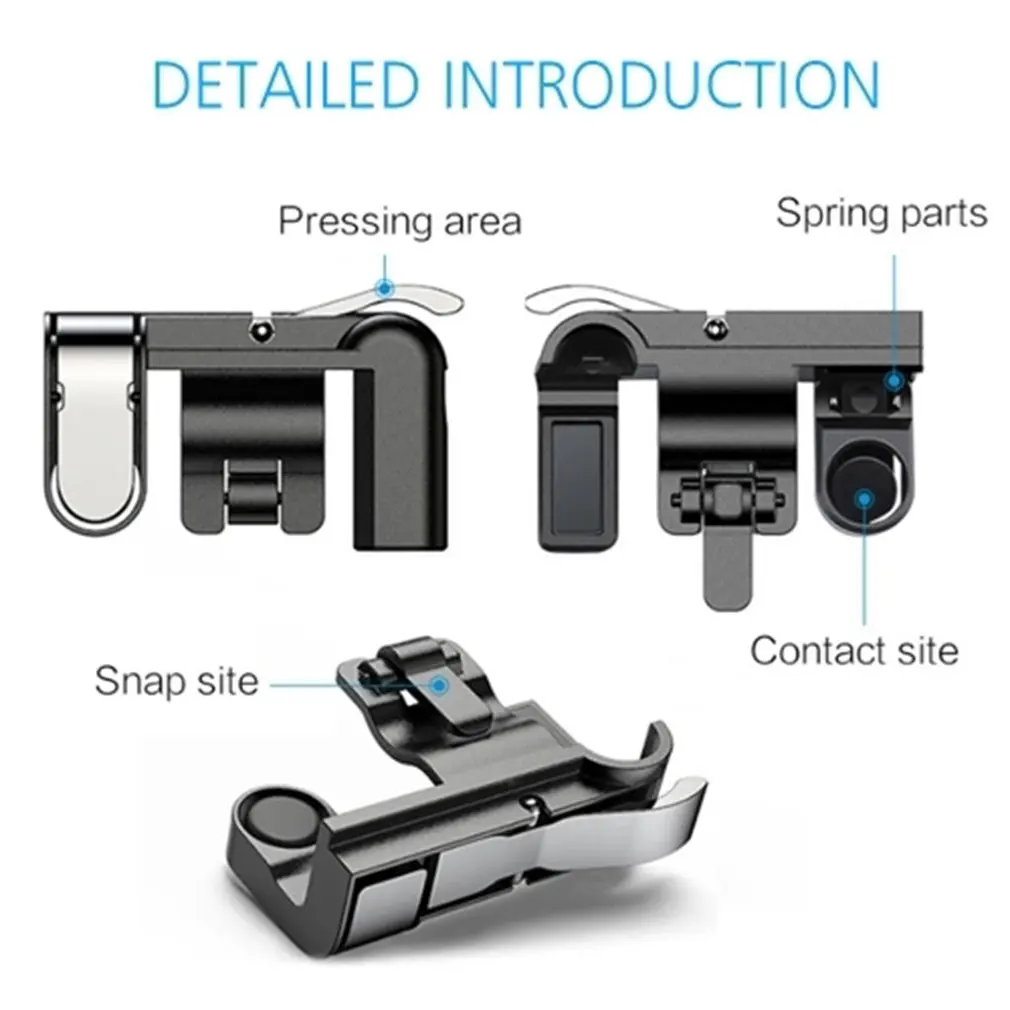 2 шт. игровой триггер кнопка огня клавиша Aim мобильный телефон Джойстики игра L1R1