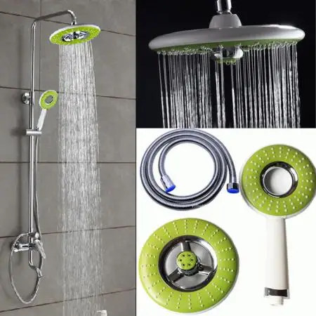 Новая Ванная комната ABS пластик зеленый цвет круглый спрей дождевые осадки