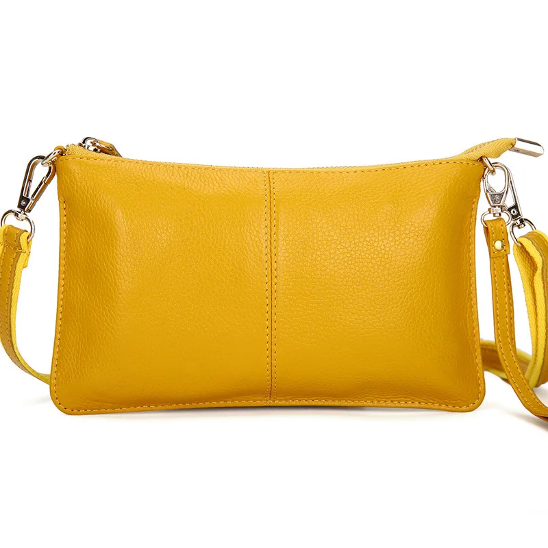 yellow 15 цветов, натуральная кожа, клатч, роскошные сумки для женщин, натуральная кожа, сумка через плечо, телячья кожа, сумки через плечо, дизайнерские - Цвет: yellow