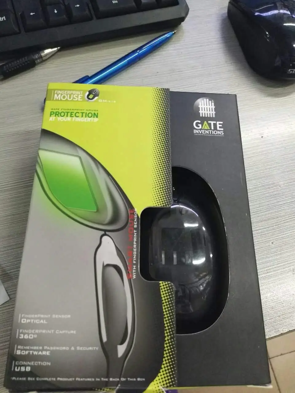 USB компьютерная проводная мышь ПК ноутбук GT18 с детектором отпечатка пальца SDK