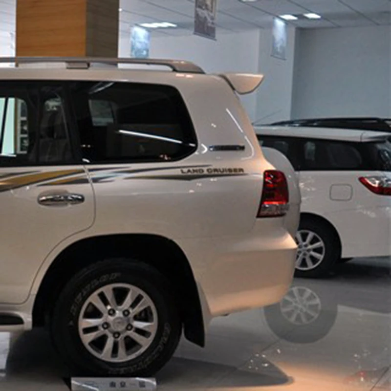 Для Toyota Land Cruiser LC200 спойлер 2008- Высокое качество ABS Материал автомобильный спойлер праймер цвет внедорожник автомобиль заднее крыло