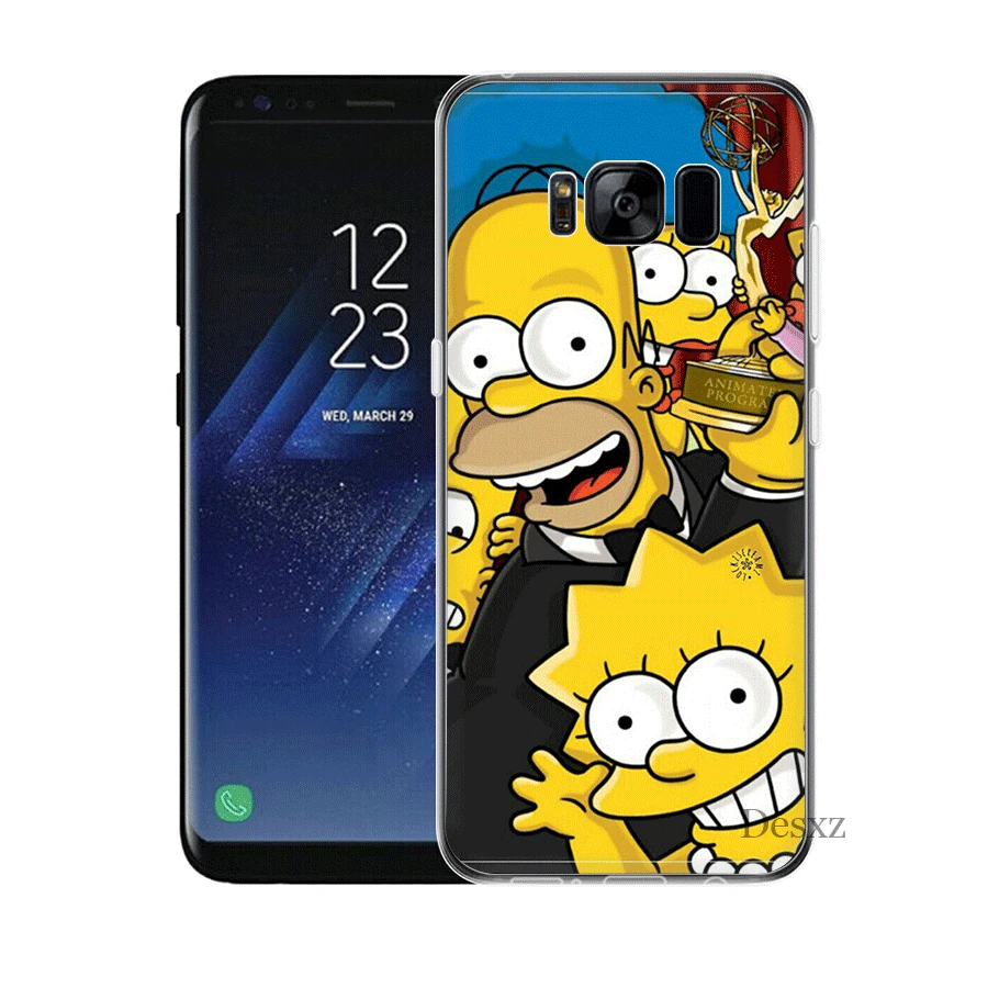 Чехол для мобильного телефона Симпсоны Samsung Galaxy J1 J2 J3 J5 J7 J6 Prime жесткий чехол |