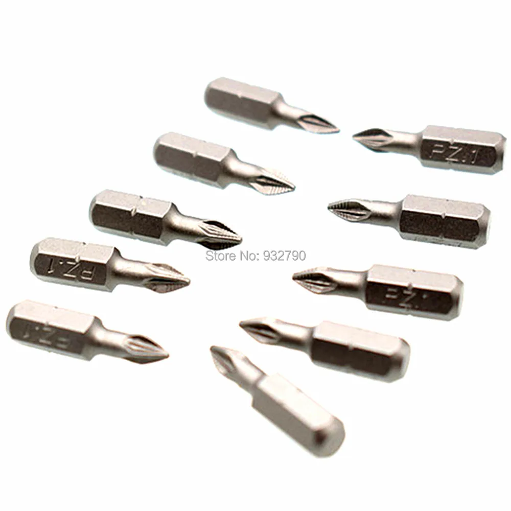 Отвертка с шестигранной отверткой 10x 1/4 &quot25 м 50 мм Pz1 Pz2 Pz3 Магнитная отвертка