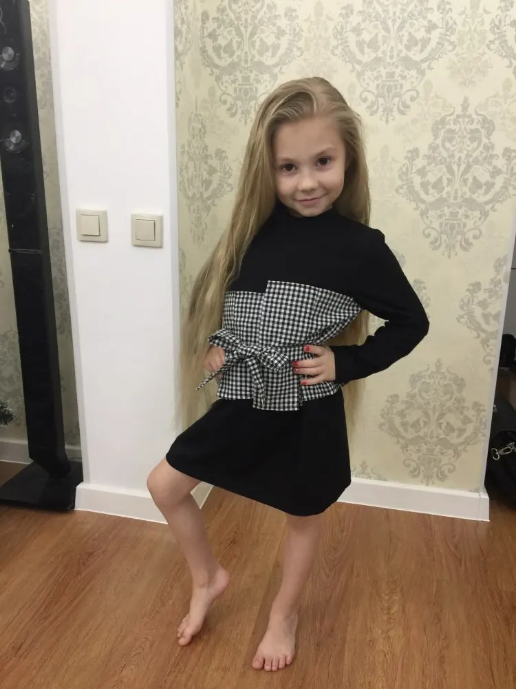 Элегантные школьные весенне-осенние платья для девочек от 2 до 10 11 12 13 лет