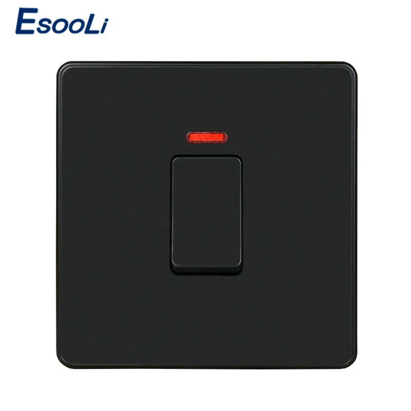Переключатель водонагревателя Esooli с неоновым светодиодным индикатором стандарт