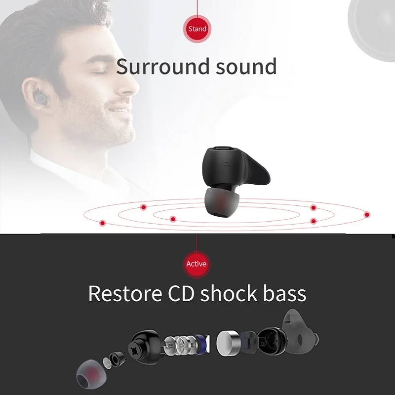 3 шт. Wonstart W7 Bluetooth наушники мини вкладыши TWS с Беспроводной микрофоном Hi Fi стерео