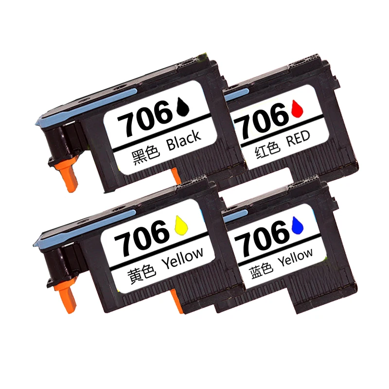 Печатающая головка einkshop 706 F9J49A печатающая для принтера HP DesignJet D5800 без чипа|Детали