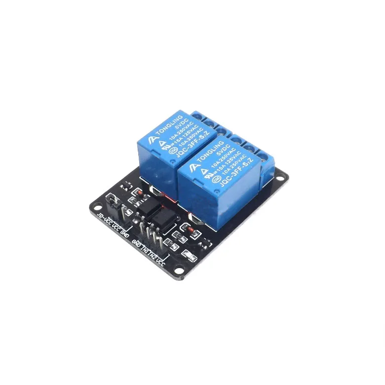 2 шт./лот 5 в канала релейный модуль драйвера низкий уровень триггера пути реле