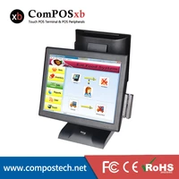 factory 15 all in one pc dual touch screen cash register pos terminal pos2119d direct touch pos with card reader