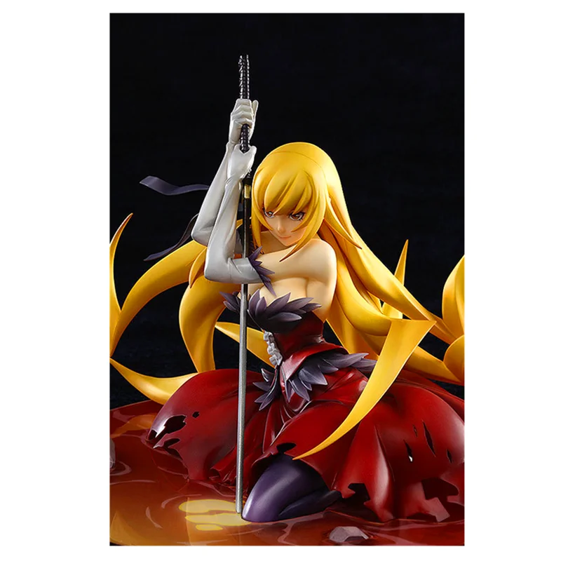 Аниме фигурка Oshino Shinobu 15 см кизумоногатари сидячая маленькая ниндзи сексуальные