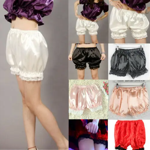 

2019 Sweet Lolita Lace Pumpkin Bubble Women Cotton Bloomers Under Shorts